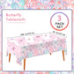 Butterfly Disposable Tablecloth, Plastic Table Cover for Kids Birthday Party, 3 PCS, 54   x 108