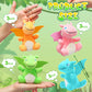 Siifert 12 Pcs Plush Dragon Stuffed Animals Bulk Cute Dinosaur Plush Keychain For Kid Birthday(Bright Color,Cute Style)