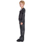 IKALI Halloween Costume for Kids Boys Black and White Striped Set Dress Up Outfit