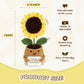 Thegifty Emotional Support Crochet Sunflower Doll - Handmade Encouragement Gift For Women, Friends, Students, Coworkers - Positi