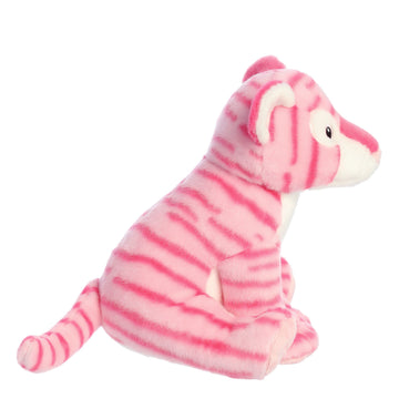 Aurora Adventurous Destination Nation Tiger Stuffed Animal - Global Exploration - Learning Fun - Pink 12 Inches