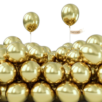Partywoo Metallic Desert Gold Balloons, 50 Pcs 5 Inch Metallic Gold Balloons, Gold Balloons For Balloon Garland Balloon Arch As Party Decorations, Birthday Decorations, Wedding Decorations, Gold-G128