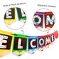 Bessmoso Welcome Banner Kids Back to School Party Decoration Apple Pencil Stationery Garland First Day of School Ideas New Grade