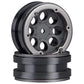 Axial AX8087 8-Hole 1.9 Beadlock Wheel, Black (Set of 2): AXIC8087