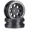 Axial AX8087 8-Hole 1.9 Beadlock Wheel, Black (Set of 2): AXIC8087