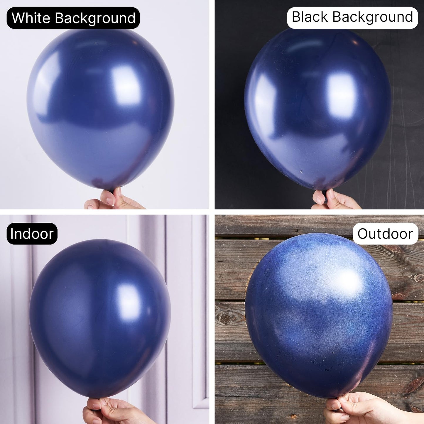 Partywoo Pearl Azure Blue Balloons, 120 Pcs Azure Blue Balloons Different Sizes Pack Of 18 Inch 12 Inch 10 Inch 5 Inch Dark Blue Balloons For Balloon Garland Or Arch As Party Decorations, Blue-Z90