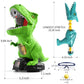 Jukudahu Dinosaur Shooting Boy Toys For Kids Age 3 4 5 6 7 8 - Moveable Shooting Game With Scoreboard, Light And Sound, 12 Foam
