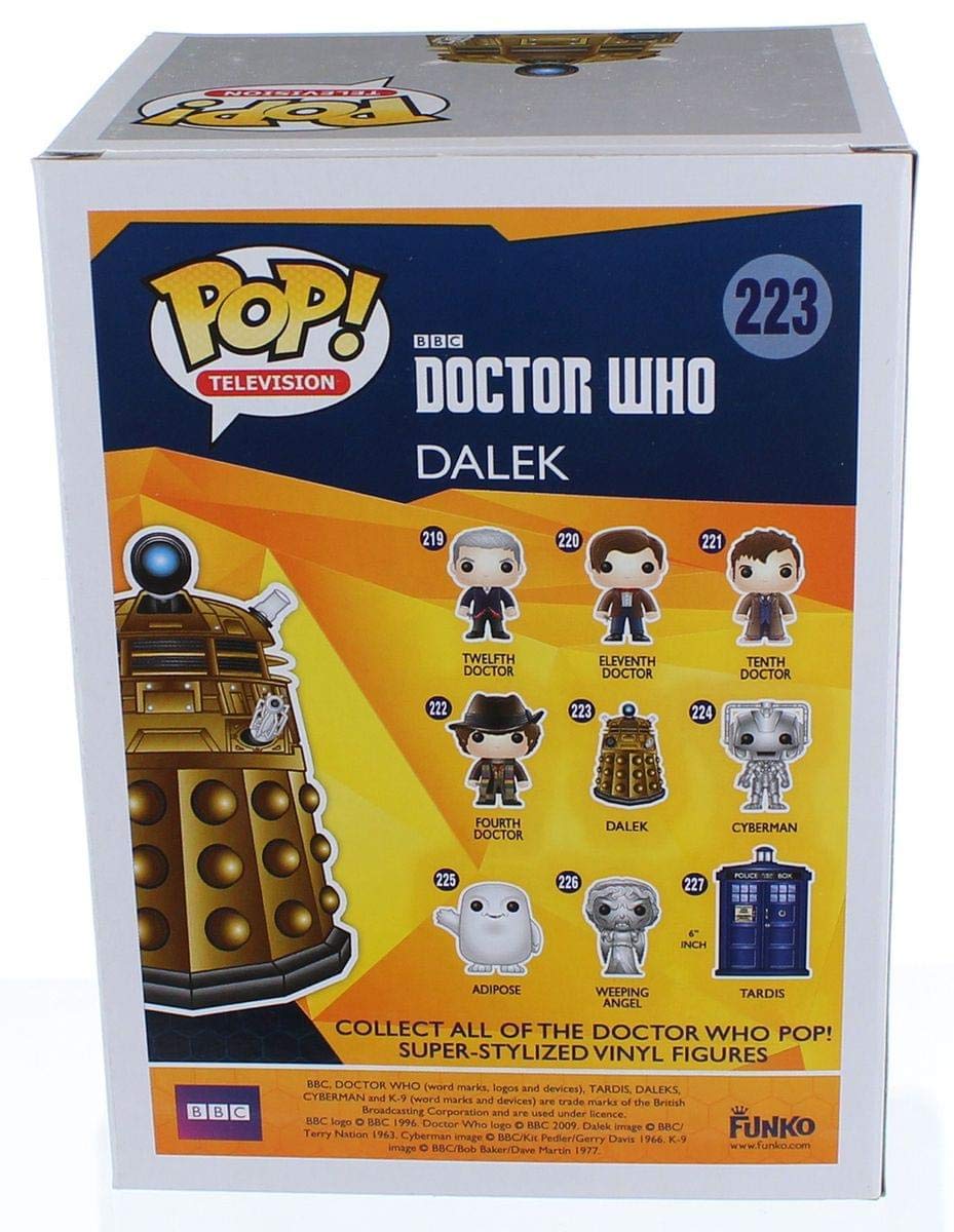 Funko Pop! Doctor Who Dalek Action Figure 3.75" Multicolor Vinyl #223