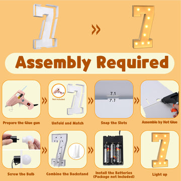 Imprsv 3Ft Light Up Numbers, Marquee Numbers For 70Th Birthday Decorations Anniversary Party Decor, Mosaic Numbers For Balloons