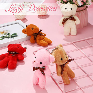 Chengu 54 Pieces Mini Bear Bulk Toy 4.7 Inch Mini Plush Soft Tiny Bears Doll Stuffed Animals Gift For Teens Girls Boys Adults Di