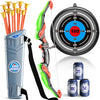 Temi Bow And Arrow For 3 4 5 6 7 8 9 10 Year Old Kids Boys, Led Light Up Archery Toy With 10 Suction Cup Arrows, 4 Target & Quiver, Indoor Outdoor Activity Toys, Birthday Gift Toys For Kids Boys Girls