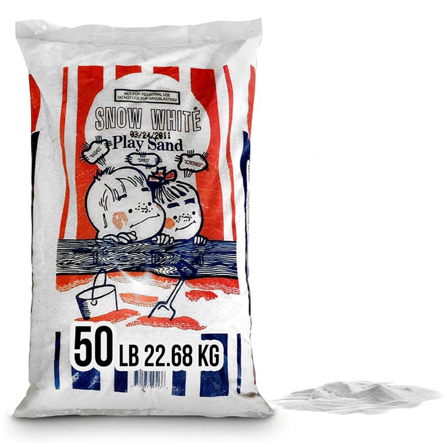 Us Silica 50 Pound Bag Snow White Play Sand For Sandboxes And Sand Tables At Parks, Homes, And Daycare Centers, White (4 Pack)
