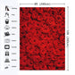 INRUI Red Rose Floral Wedding Photography Backdrop, 8x10FT Vinyl, Model RUINI_Flower034