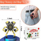 18Pcs Random Fidget Spinners,Diy Deformable Robot Fingertip Toys,Decompression Spinner,Deformable Creative Mechanical Gyro Toys,