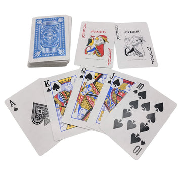 Zugar Land Economy Playing Cards 12 Decks (6 Red And 6 Blue Decks) 2.3/8 Inches By 3.3/8 Inches (55Mm X 86Mm) Plastic Coated. Great For Poker, Blackjack, Bridge And More. (12 Decks)