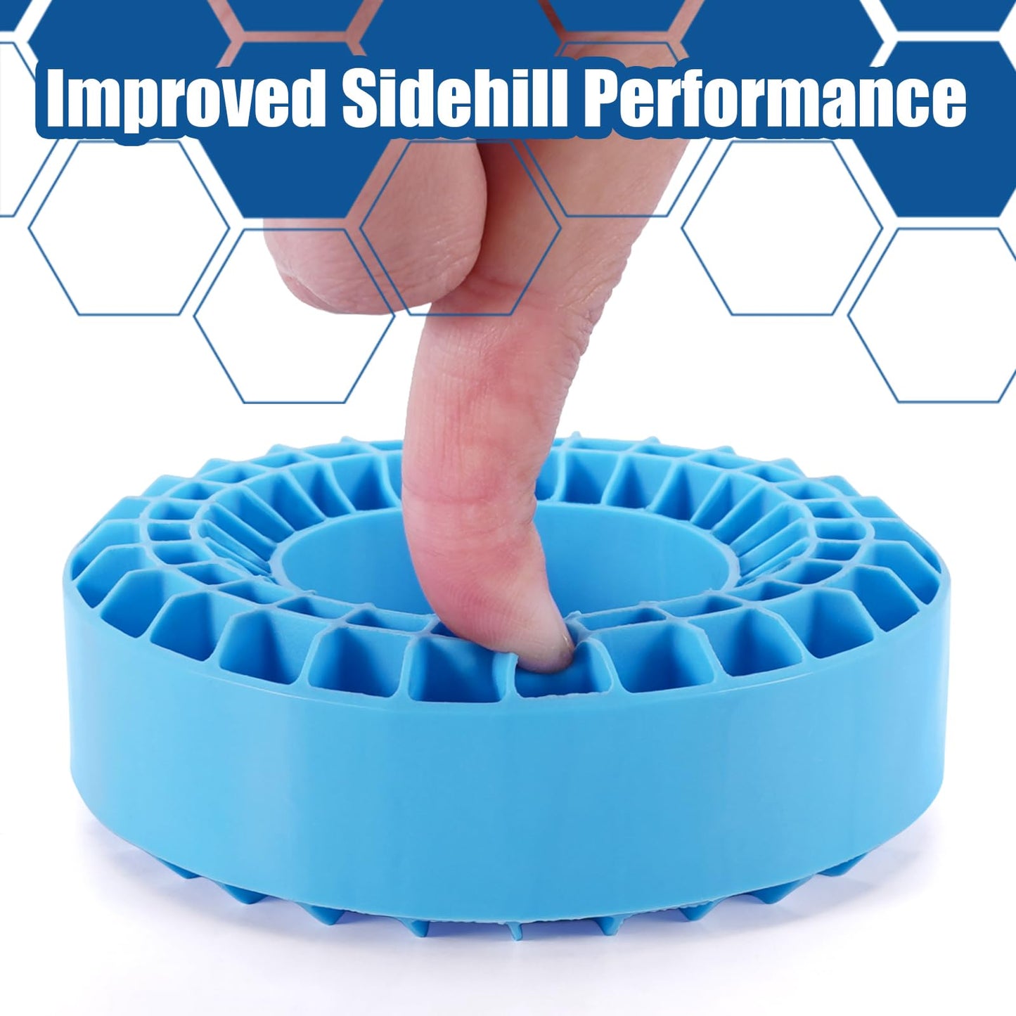 INJORA Silicone Rubber Foam Inserts for 132-134mm (5.25 OD) 2.2 Tires - 4PCS, Blue