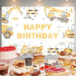 Construction Happy Birthday Backdrop Decorations Construction Happy Birthday Banner Engineering Vehicle Birthday Photo Backgroun