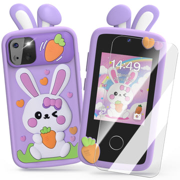 Luyiilo Kids Smart Phone Toys For Girls,Easter Gift For Kids Toys For 3-9 Girls Mini Smart Phone Toys With 2.8'' Touchscreen 16