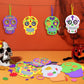 Fennoral 12 Pack Day Of The Dead Craft Kits For Kids Make You Own Skull Foam Stickers Ornament Diy Arts And Crafts For Girls Boy