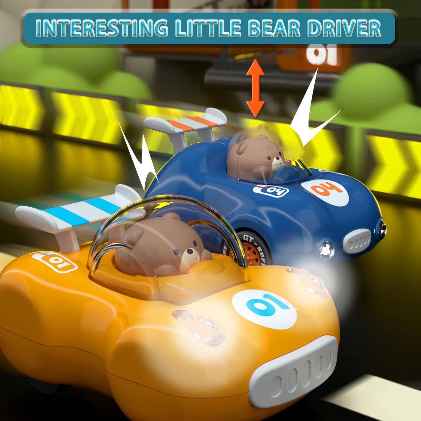 Cddzsw 1-3 Years Old Friction Power Car Toys, Push And Go Pull Back Trucks Suitable For Toddlers 1 2 3 Year Old Kids Toys For Bo