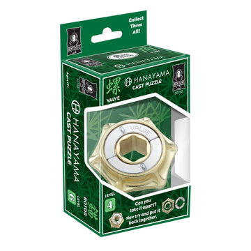 Bepuzzled |Valve Hanayama Cast Metal Brain Teaser Puzzle Level 4 Mensa-Rated Puzzles For Kids And Adults Ages 12 And Up