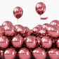 Partywoo, 120 Pcs Metallic Dark Pink Balloons, 5 Inch, Balloon Garland Or Arch Decorations, Non-Toxic, Latex, Air Or Helium, Birthday, Wedding, Baby Shower, Party, Unisex