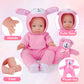 Deao Baby Doll Accessories Doll Clothes With 13In Doll Bassinet Carrier Bed Doll Accessories Baby Dolls Pillow Caring Pretend Pl