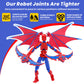 MIGESS Titan 13 Robot Action Figure,Dummy 13,Articulated Robot with Demon Wings, 3D Printed robo 13 Action Figure Articulated (R