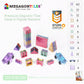MEGAGONTILES 120PCS Premium Magnetic Tiles|Magnet Tiles|STEM AUTHENTICATED|Magnetic Blocks|Magnet Tiles|Magnetic Building Blocks
