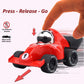 Elementoy 4-Pack Alloy Press and Go Toy Cars, Die-cast Collectible Model Race Cars, Birthday Christmas Holiday Party Gift for Ki