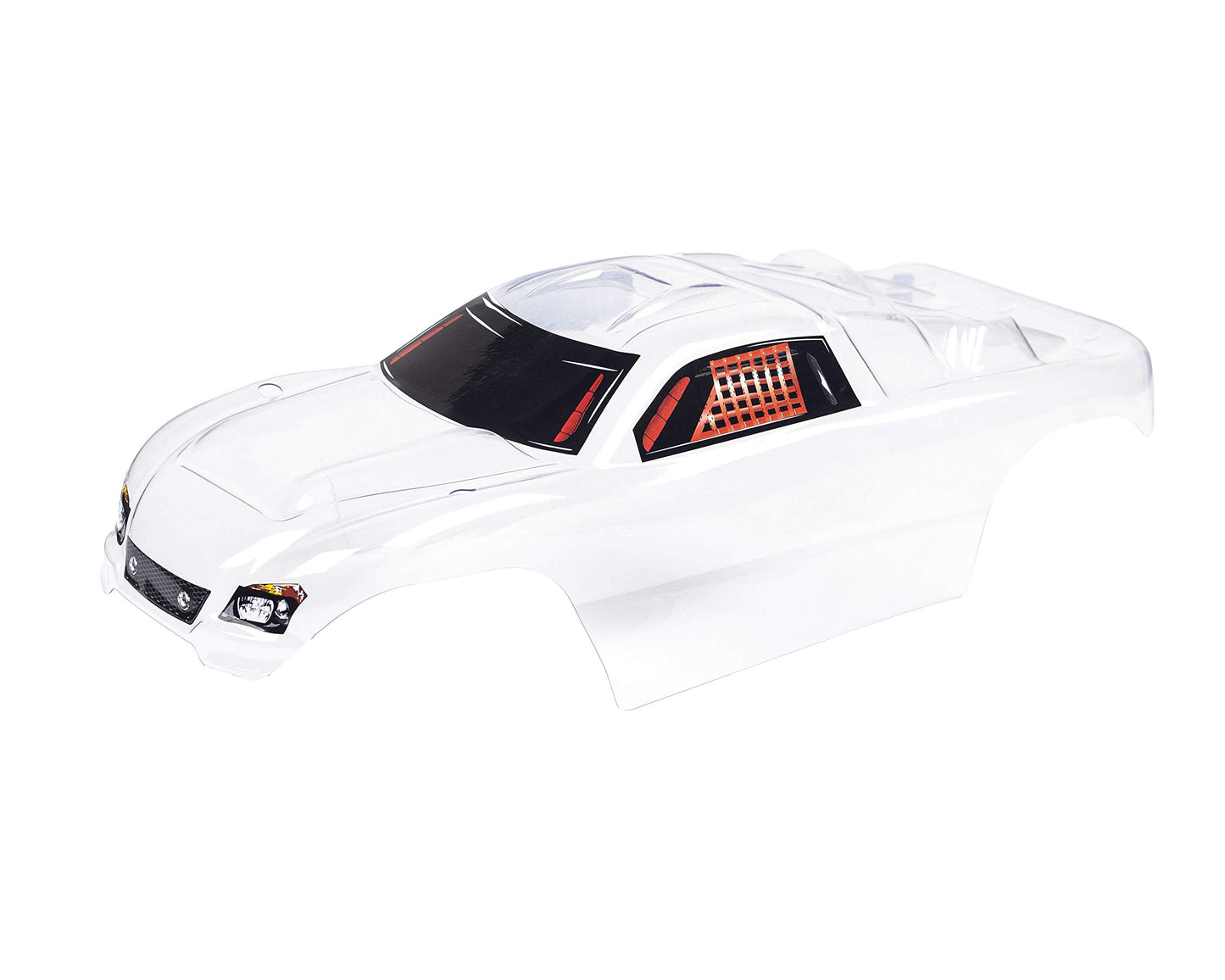 SummitLink Custom Body Clear Unpainted with Stickers Clear Body Compatible for 1/10 Scale RC Car or Truck (Truck not Included) R