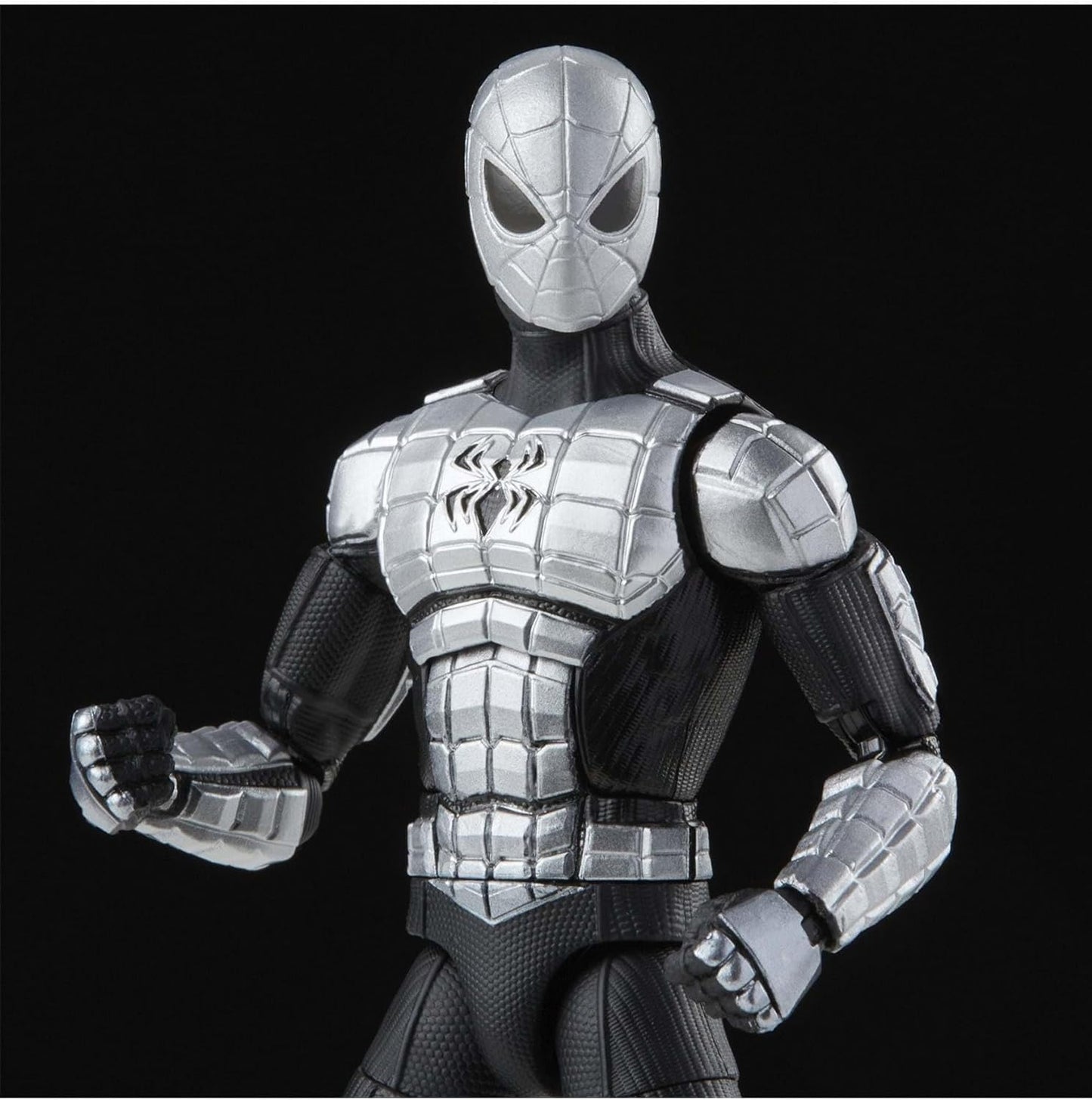 Spider-Man Marvel Legends Series 6-inch Spider-protective covering Mk I Action Figure Toy  Includes 4 Accessories: 2 Alternate Hands and 2 Web FX
