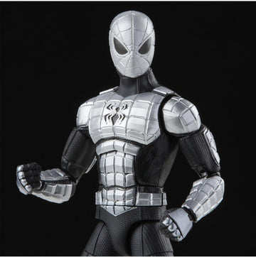 Spider-Man Marvel Legends Series 6-inch Spider-protective covering Mk I Action Figure Toy  Includes 4 Accessories: 2 Alternate Hands and 2 Web FX