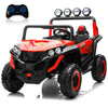 Alinux 24V 2 Seater Ride On Car For Kids, 4Wd Electric Cars Vehicles For Kids 3-8 Years With Remote Control, Bright Led Light, B