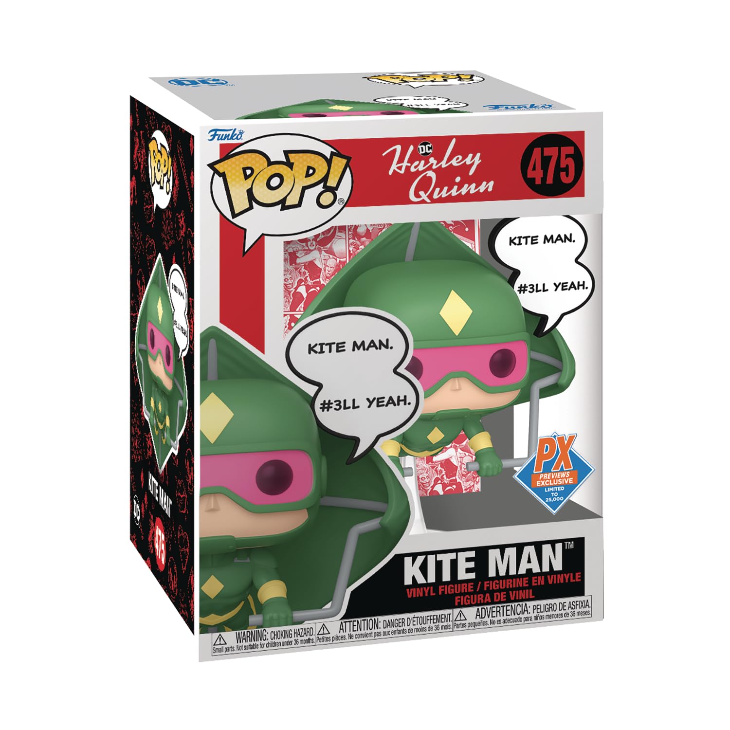 San Diego 2024 Previews limited availability Pop! enhanced DC Heroes: Kite Man Vinyl Figure