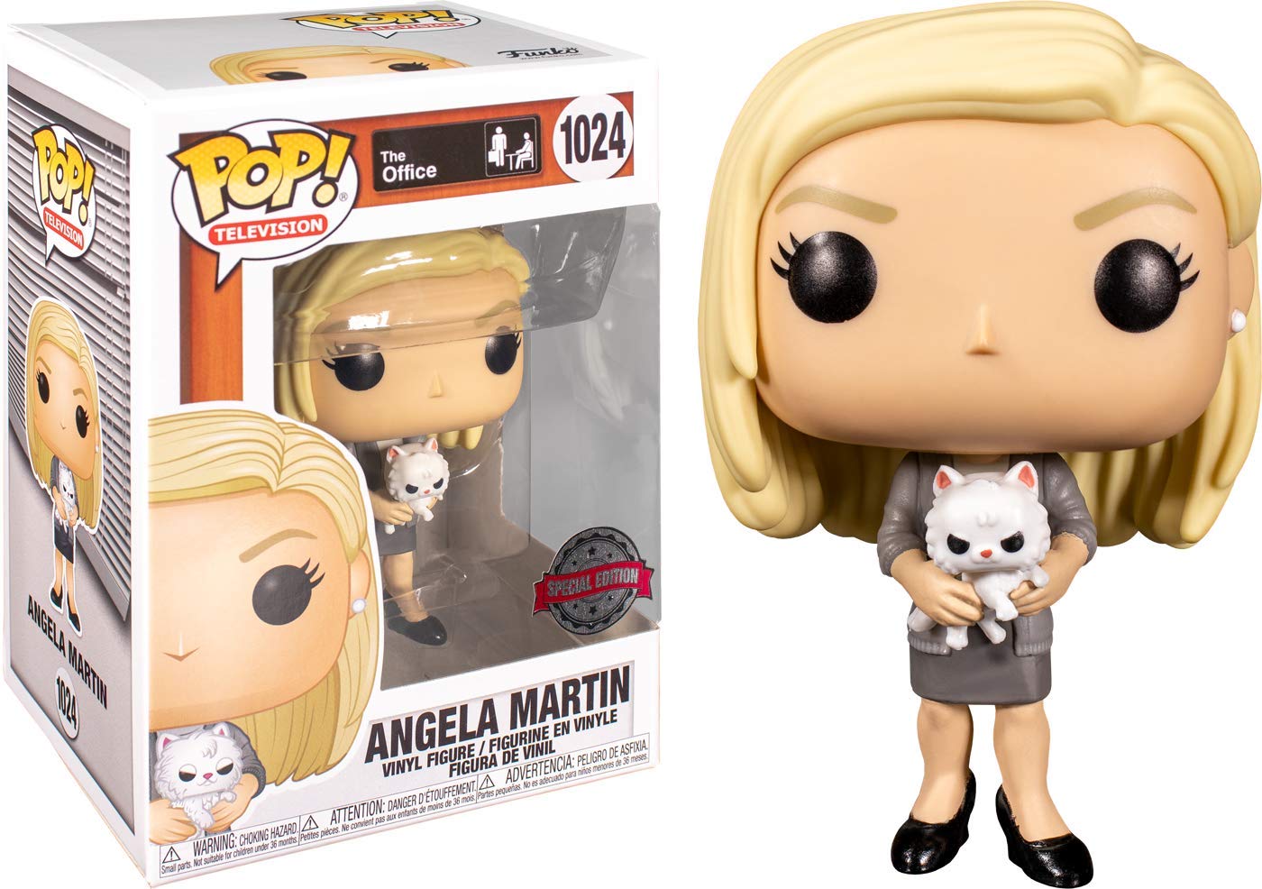 Funko Pop! The Office Angela With Sprinkles Cat Exclusive