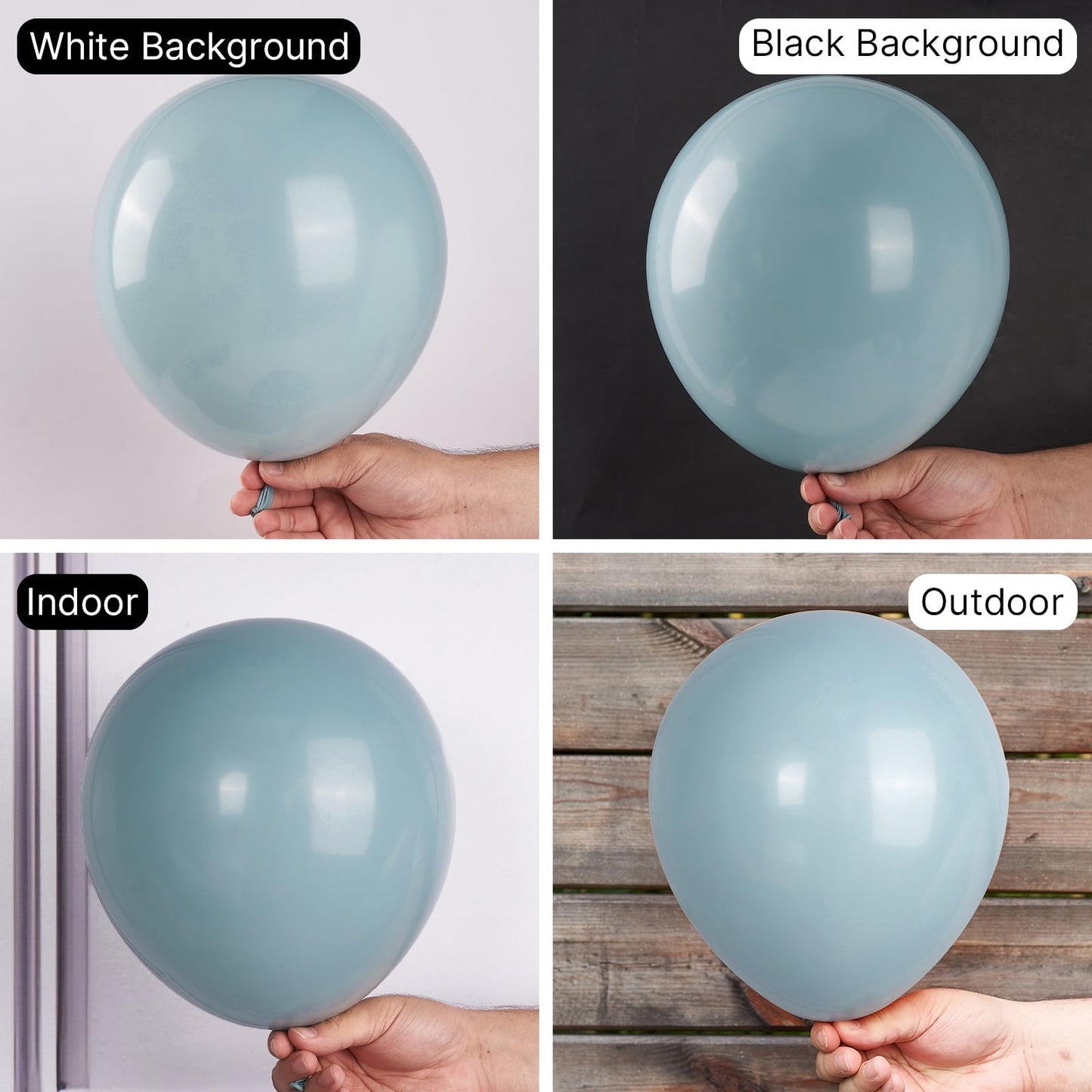 Partywoo Pale Aqua Balloons, 85 Pcs Boho Blue Balloons Different Sizes Pack Of 18 Inch 12 Inch 10 Inch 5 Inch Pale Blue Balloons For Balloon Garland Or Balloon Arch As Birthday Decorations, Blue-F28