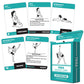 Palace Learning 3 Pack Exercise Cards - Dumbbell, Bodyweight & Yoga, Laminated, 2.5" x 3.5", Model: 3PK-DUM-BODY-Y