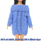 Bjdbus Blue Winter Turtleneck Sweater Clothes For 11.5 Inch Girl Doll Accessories