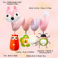 MONSTIME Pink Car Seat Toys for Infants 0-6 Months, Stroller & Bassinet Rattles, Teether with Music - Ideal Baby Toy for Boys & Girls