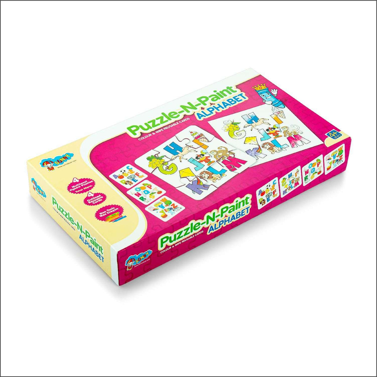 Puzzle Squad Jigsaw Puzzle Alphabets Theme for Kids 3+ Years | 36 Pcs | Toys for Kids for Early Learning, Entertainment & Skills