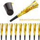 Sumind 24 Pieces Gold Noise Makers Glitter Noise Makers Metallic Fringed Party Blowers for Adults Birthday Graduation Sporting E