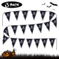 90 ft Pirate Flags Jolly Roger Banner Pirate Party Decoration Skull Triangle Flags Bunting for Party Outdoor Decoration Supplies