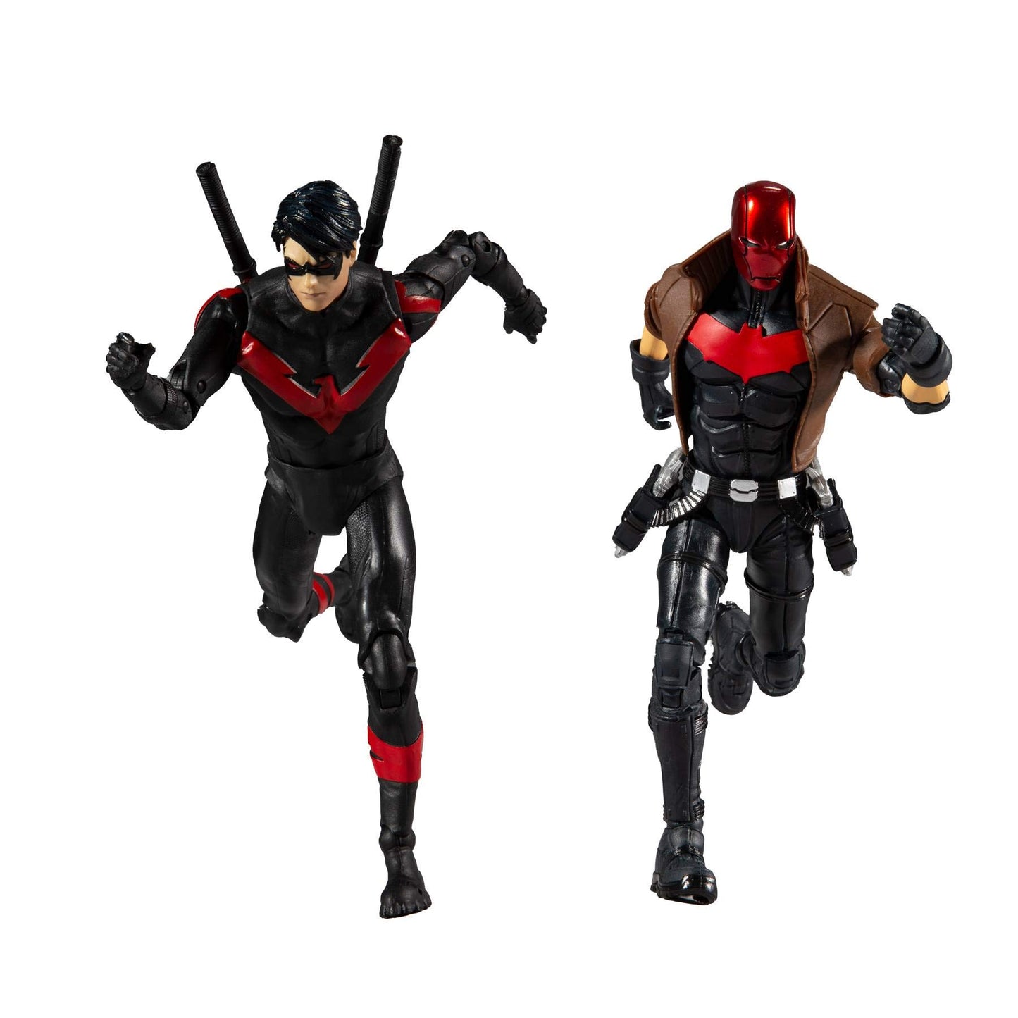 McFarlane Toys DC Multiverse Red Hood & Nightwing 7" Action Figure Multipack - Black, Plastic, Model 15453-5