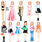 Daniel Axel Magnetic Princess Dress Up Paper Doll Pretend Play Toys Magnet People Clothes Puzzles Game For 3+ Year Old Girls Tod