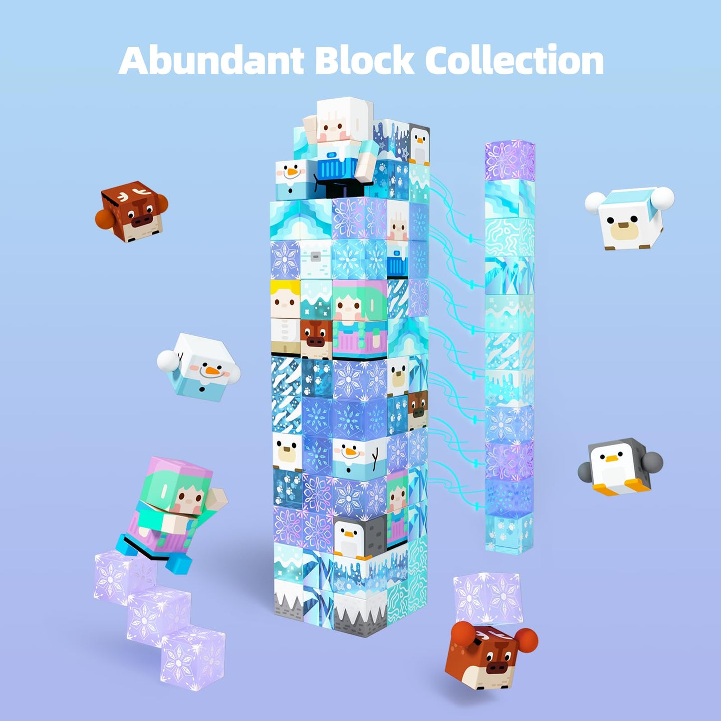 Gobidex Magnetic Blocks Magnet Building Toys, Frozen Toys Princess Castle For Girls, 2024 Upgraded Stem Creative Sensory Birthday Gift For Kids Age 3+ Years Old