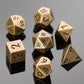 10mm Mini DND Metal Dice Set,3 Sets Antique Copper D&D Dice Set-Micro Polyhedral Dice Set,Perfect in Clear Display Tube for DND