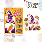 36 Sheet Easter Stickers For Kids,Easter Basket Stuffers,Make A Face Easter Stickers With Easter Animal Egg Themed,Make Your Own