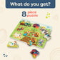 B. Toys- Peek & Explore - Barnyard- Wooden Peg Puzzle – Farm Puzzle For Toddlers, Kids – 8 Barnyard Pieces – Barn, Animals, Farmers & More – 2 Years +