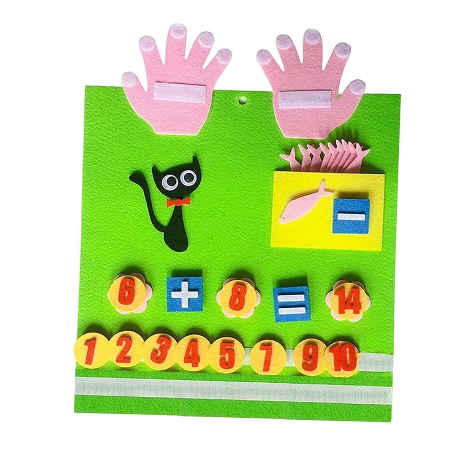 Bnf Felt Hand Number Math Toy Activity Kindergarten For Toddler Birthday Gifts Style Ababy | Toys For Baby | Developmental Baby 